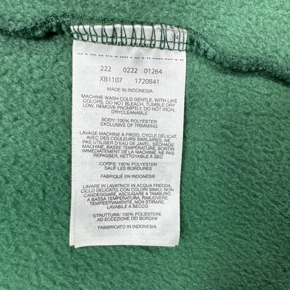 Columbia‎ Jacket Girls Large 14-16 Green Fleece Preppy School Full Zip Gorpcore
